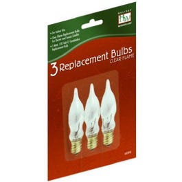 Christmas Candle Replacement Bulb, C7, Frosted Flame, 3-Pk.