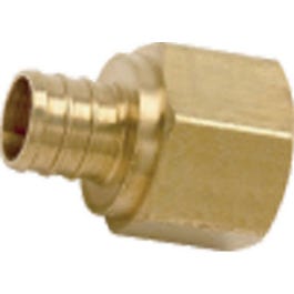 Barbed Pipe PEX Thread Adapter, Brass, 3/4-In. Barb Insert x 3/4-In. Female Pipe, 5-Pk.