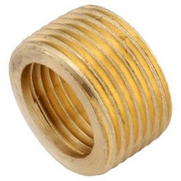 Pipe Fitting, Face Bushing, Lead-Free Brass, 3/4 x 1/2-In.