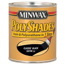 1-Qt. Classic Black Satin Polyshades Wood Stain