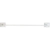 18-Inch White Steel Towel Bar