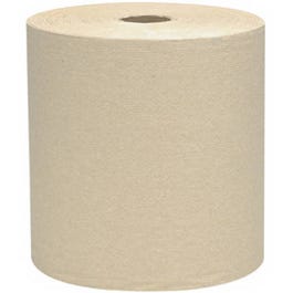 Hard-Roll Towels, Brown, 8-In. x 800-Ft., 12-Pk.