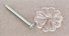 American Hardware Manufacturing Rosette Button (1–1/8 Inch, Clear)