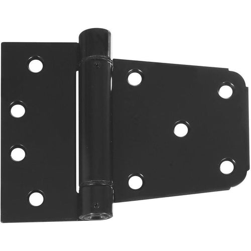 National 3-1/2 In. Black Heavy-Duty Spring Gate Hinge