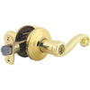 Kwikset Signature Series Polished Brass Lido Entry Door Lever with Smartkey