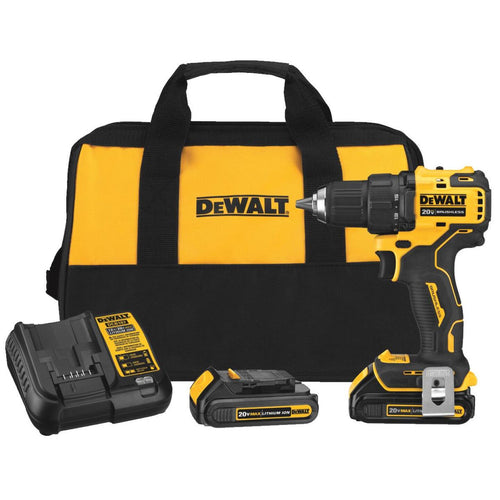 DeWalt Atomic 20 Volt MAX Lithium-Ion 1/2 In. Brushless Cordless Drill/Driver Kit