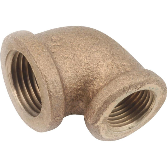 Anderson Metals 1/2 In. x 3/8 In. 90 deg Red Brass Elbow