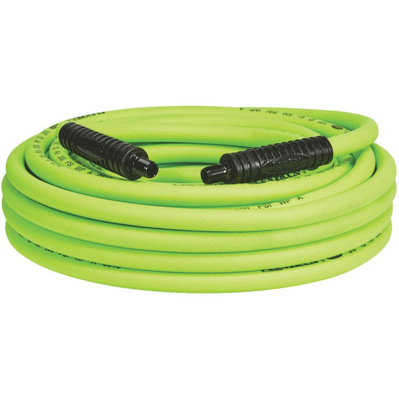Flexilla 3/8 In. x 50 Ft. Polymer-Blend Air Hose with 1/4 In. MNPT Fittings