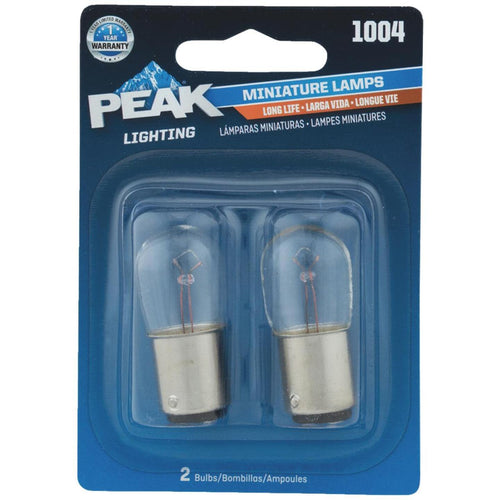 PEAK 1004 12.8V Mini Incandescent Automotive Bulb (2-Pack)