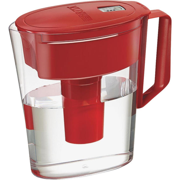 Brita Soho 5-Cup Water Filter Pitcher, Red