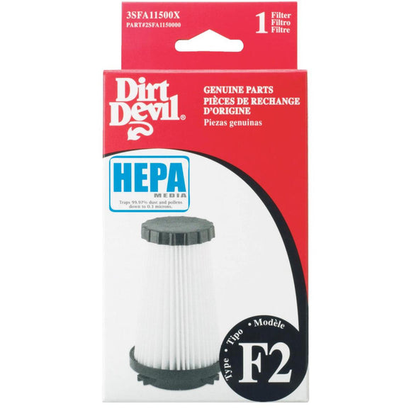 Dirt Devil Type F2 HEPA 08240 & 08245 Vacuum Filter