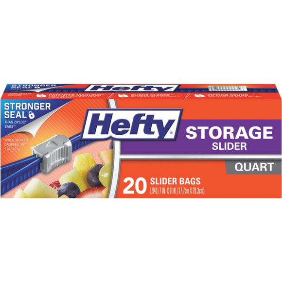 Hefty 1 Qt. Slider Food Storage Bag (20 Count)