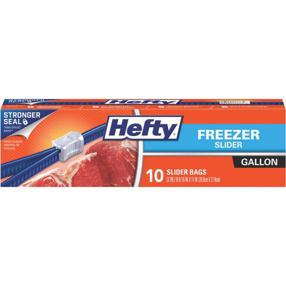 Hefty 1 Gal. Slider Freezer Bag (10 Count)