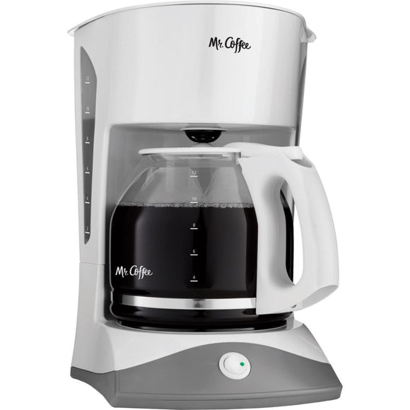 Mr Coffee 12 Cup Switch White Coffee Maker