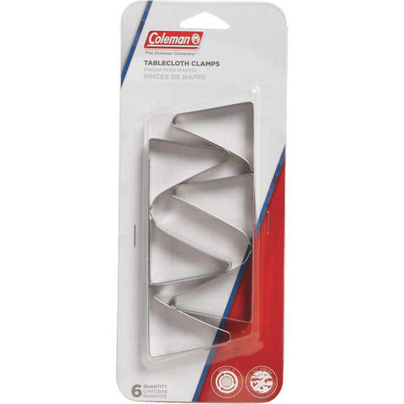 Coleman 2-4/5 In. Stainless Steel Tablecloth Clip (6-Pack)