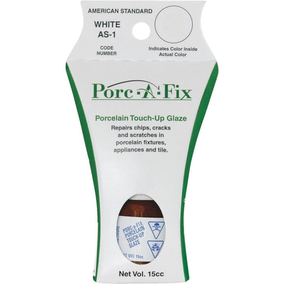 Fixture-Fix Porc-A-Fix American Standard White High Gloss Porcelain Touch-up Paint, 15cc