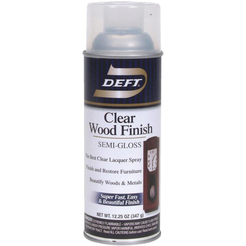 Deft 12.25 Oz. Semi-Gloss Clear Wood Finish Interior Spray Lacquer