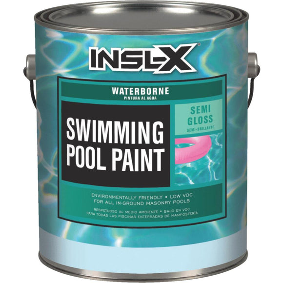 Insl-X 1 Gal. White Semi-Gloss Waterborne Pool Paint