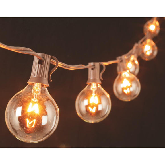 Gerson 10 Ft. 10-Light Clear Globe String Lights