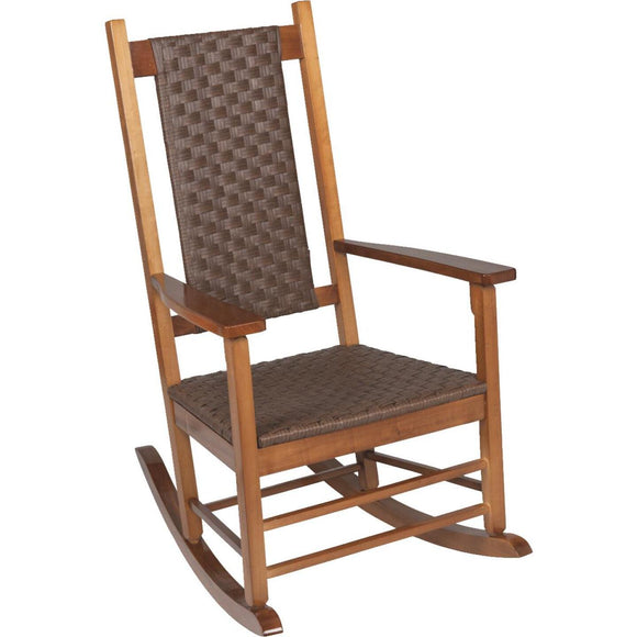 Jack Post Knollwood Natural Wood Woven Rocking Chair