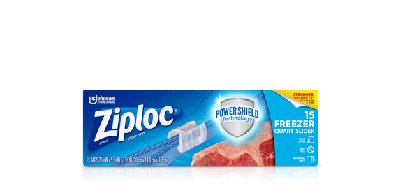 Ziploc® Brand Slider Freezer Bags Quart / Medium