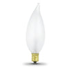 Feit Electric 40-Watt Frost Flame Tip Incandescent Light Bulb (2-Pack)