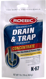 Roebic K-67 Granular Bacterial Drain & Trap Cleaner 1 lb (1 lb)