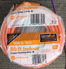 Marmon Home Improvement 50 ft. 10/2 Orange Solid CerroMax SLiPWire Copper NM-B Wire